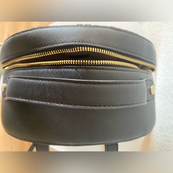 Calpak Faux Leather Kaya Backpack Handbag Purse Travel Bag - Black - Rounded - Picture 5 of 7